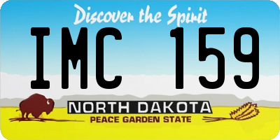 ND license plate IMC159