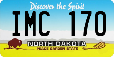 ND license plate IMC170