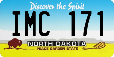 ND license plate IMC171