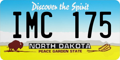 ND license plate IMC175