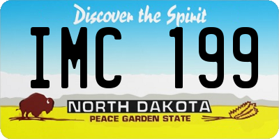 ND license plate IMC199