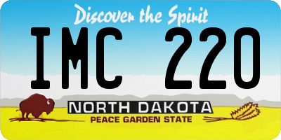 ND license plate IMC220