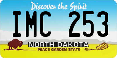 ND license plate IMC253