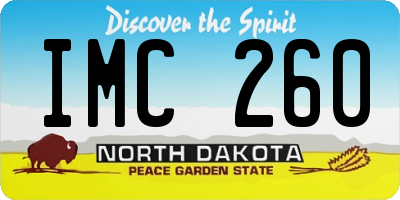 ND license plate IMC260