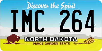 ND license plate IMC264