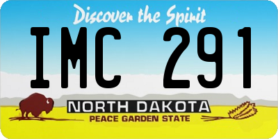 ND license plate IMC291