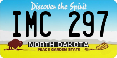 ND license plate IMC297