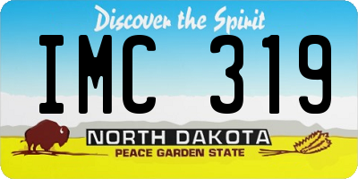 ND license plate IMC319