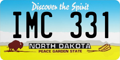 ND license plate IMC331