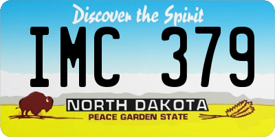 ND license plate IMC379
