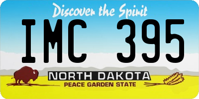 ND license plate IMC395
