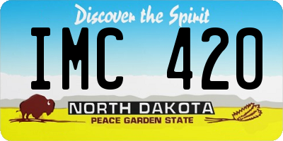 ND license plate IMC420