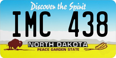 ND license plate IMC438