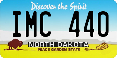 ND license plate IMC440