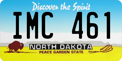 ND license plate IMC461