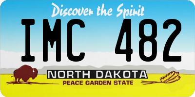 ND license plate IMC482