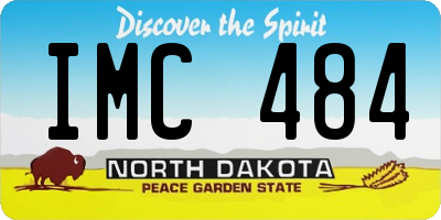 ND license plate IMC484