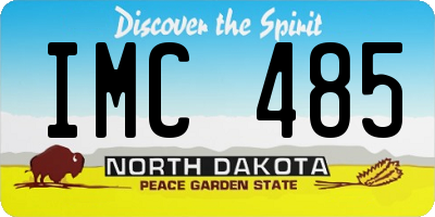 ND license plate IMC485