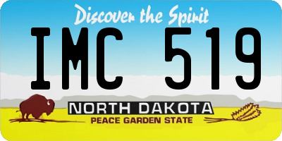 ND license plate IMC519