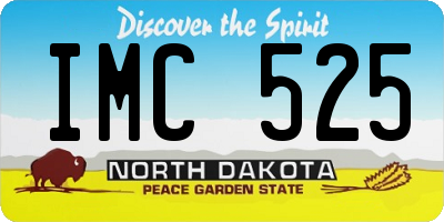 ND license plate IMC525