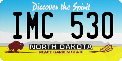 ND license plate IMC530
