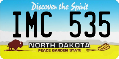 ND license plate IMC535