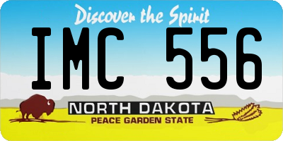 ND license plate IMC556