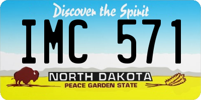 ND license plate IMC571