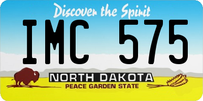 ND license plate IMC575