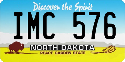 ND license plate IMC576