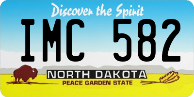 ND license plate IMC582