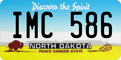 ND license plate IMC586