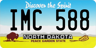 ND license plate IMC588