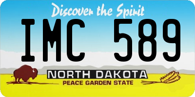 ND license plate IMC589