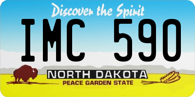 ND license plate IMC590