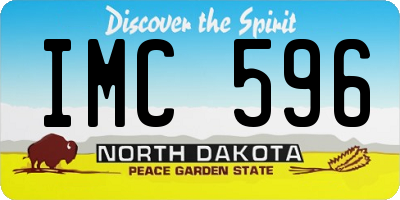 ND license plate IMC596