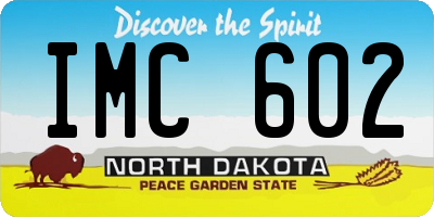 ND license plate IMC602
