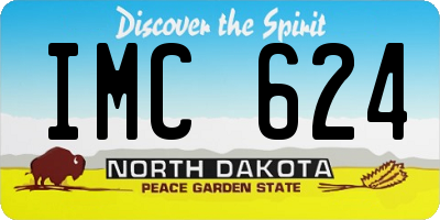 ND license plate IMC624