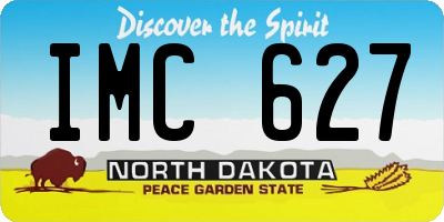 ND license plate IMC627