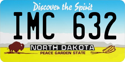 ND license plate IMC632