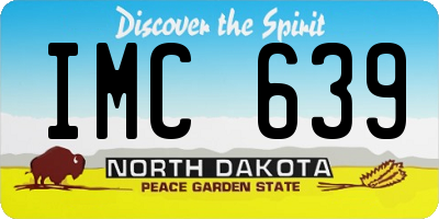 ND license plate IMC639