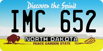 ND license plate IMC652