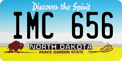 ND license plate IMC656