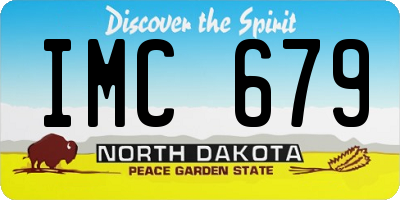 ND license plate IMC679