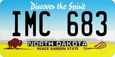 ND license plate IMC683
