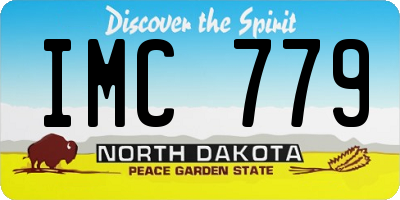 ND license plate IMC779
