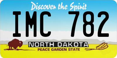 ND license plate IMC782