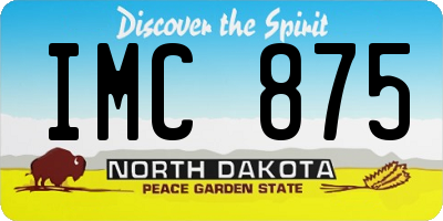 ND license plate IMC875