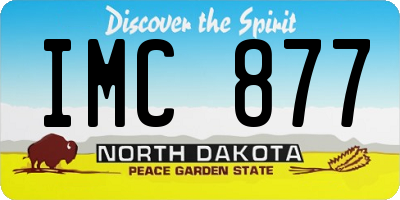 ND license plate IMC877