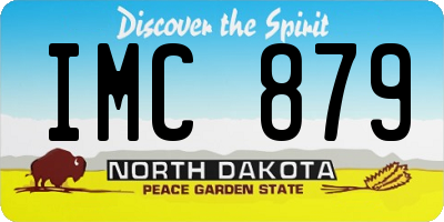 ND license plate IMC879